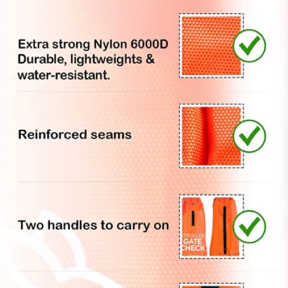 Kango Kids Gate Check Stroller Travel Bag New in Packaging - Picture 5 of 7